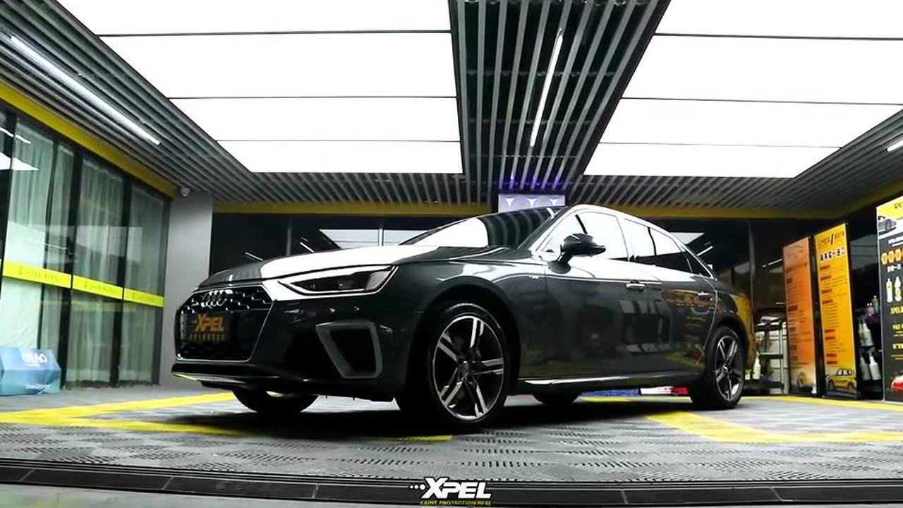 黑色|奥迪-a4|装贴xpel-protex系列超亮隐形车衣施工案例