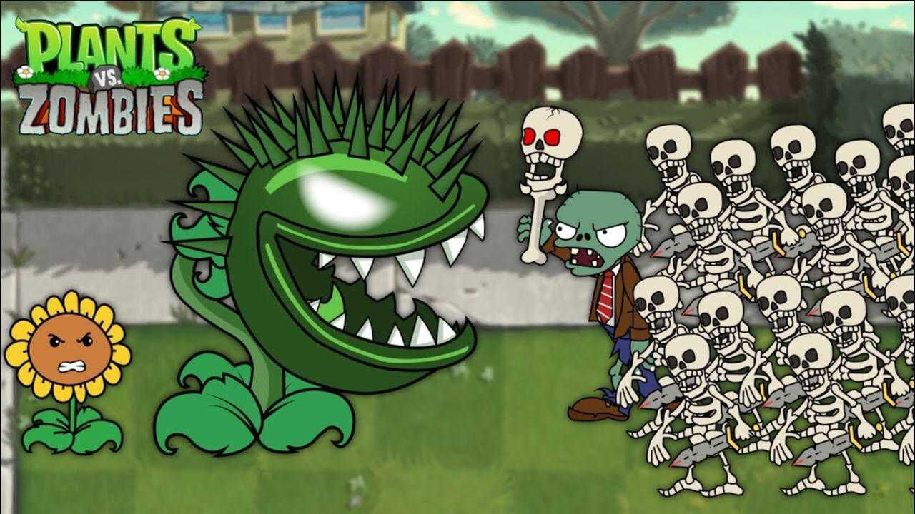 植物大战僵尸冰雪版变异食人花这嘴巴可真大能吞噬所有僵尸