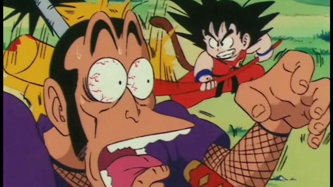 七龙珠:红缎带军团紫色忍者五胞胎被悟空打得落荒而逃!引出人造人!