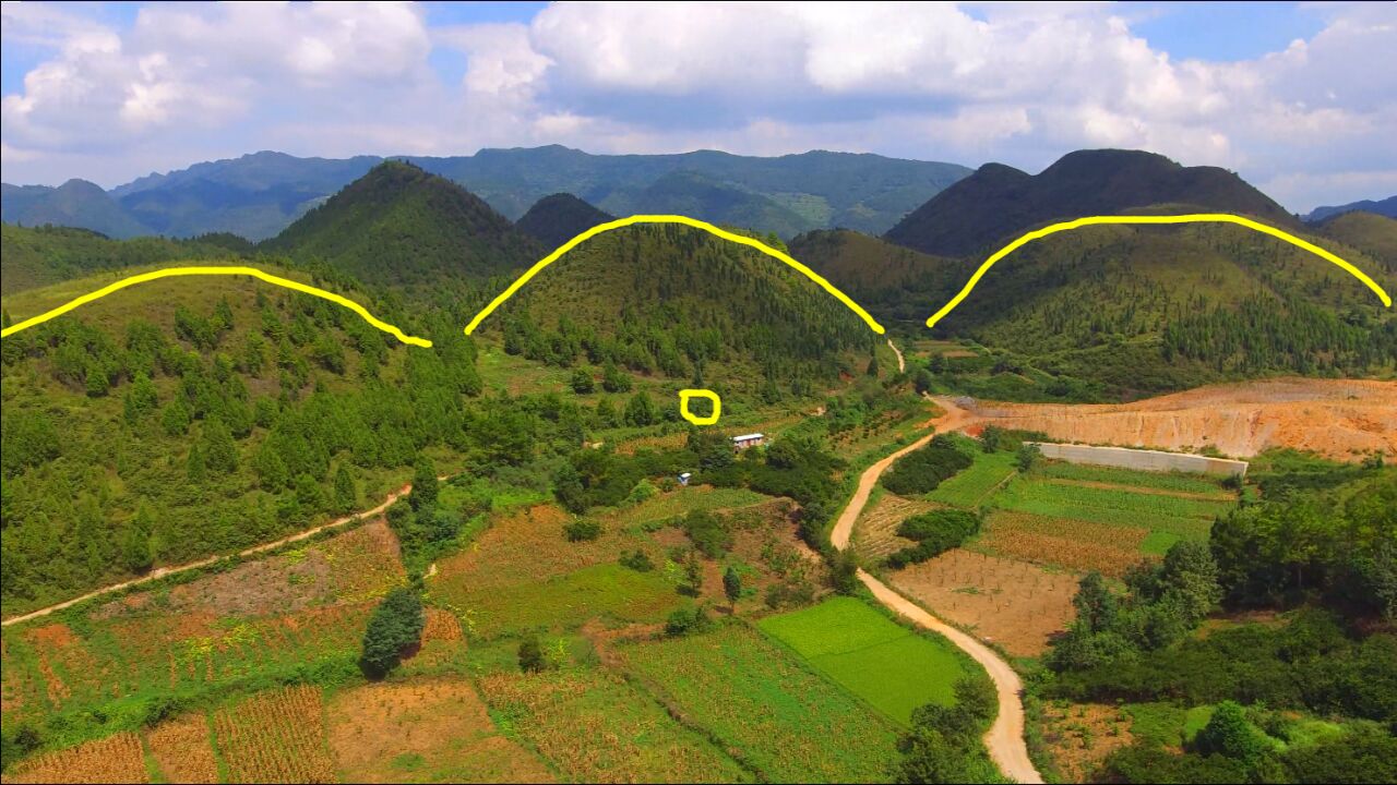 三座山平行而立,藏风聚气,价值连城的风水宝地