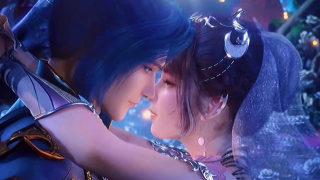 斗罗大陆:唐三小舞五年后的第一吻,爱了爱了!