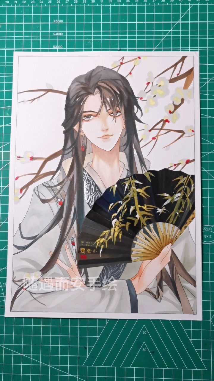 这就是中人之姿沈兰舟吗马克笔上色临摹将进酒原画师酒绛子