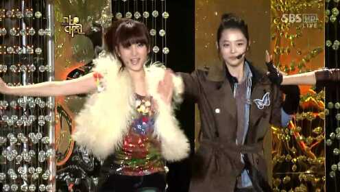 【Live】2009SBS歌谣大战 女团反串少女时代4Minute