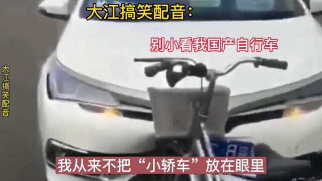 大江搞笑配音:别小看我国产自行车!我从不把“小轿车”放在眼里!