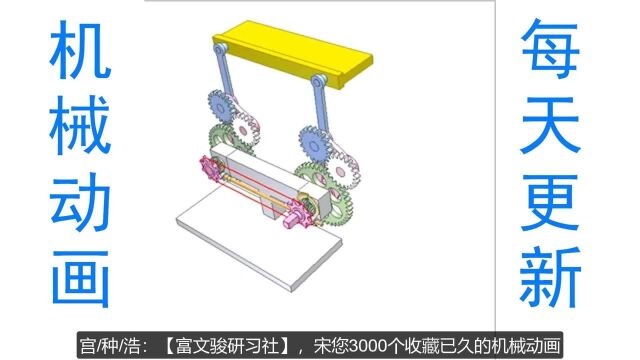 机械设计动画:【变向式上下活动板】非标机械设计仿真运动展现