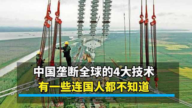 中国真正垄断全球,领先美国的4大高新技术,你可能一个都不知道