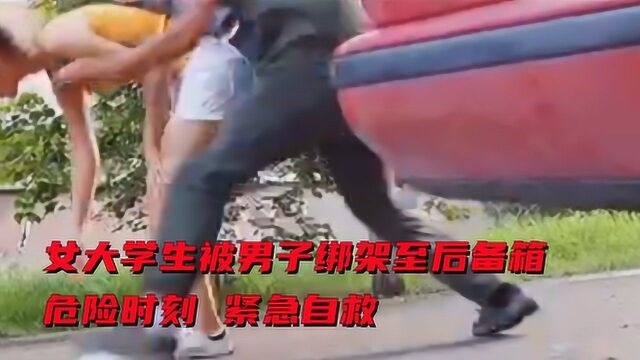 女大学生被陌生男子绑架在后备箱,看她如何配合警方自救#电影种草指南大赛#成