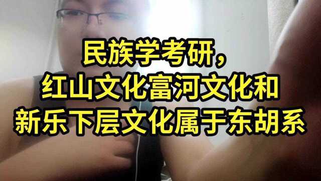 民族学考研,红山文化富河文化属于东胡