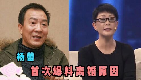 58岁杨蕾首谈婚姻，现场自曝与戴志诚离婚的内幕，真令人意想不到