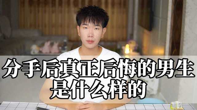 分手后真正后悔的男生是什么样的?