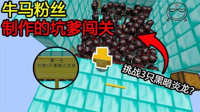 Minecraft生存合集:挑战3只黑暗炎龙侠?这是3只?这粉丝是越来越难带了!我的世界