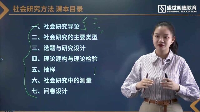 自考课程#《社会研究方法》真题讲解 01