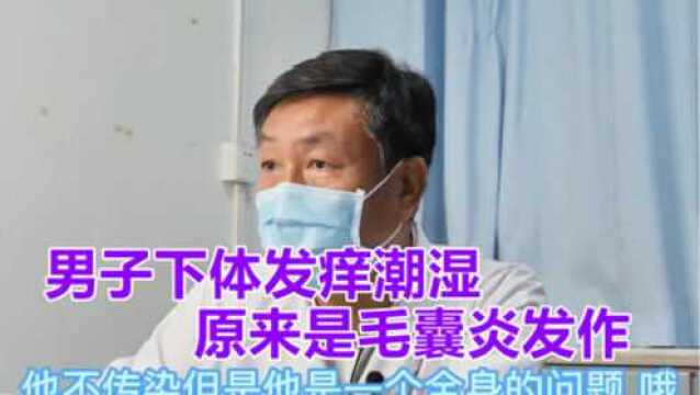 男子下体发痒潮湿,原来是“此”病,泌尿专家:保持卫生最重要!