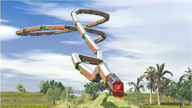 如果火车能像飞机一样飞起来会怎样?这场景,实在太震撼人心了