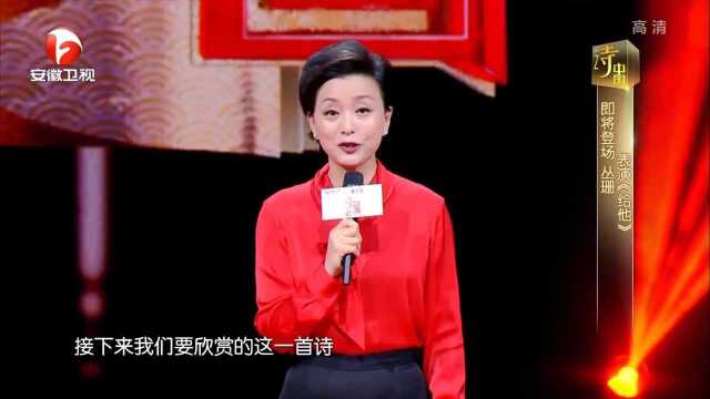 丛珊朗诵《给他》,感受诗词魅力,观众瞬间被感动|诗中国