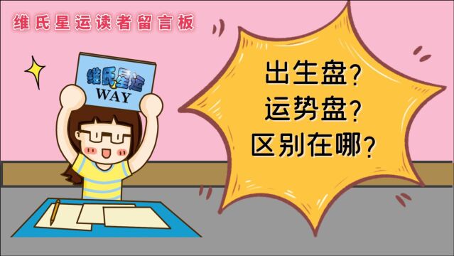 维氏留言板:出生盘和运势盘的区别在哪里?