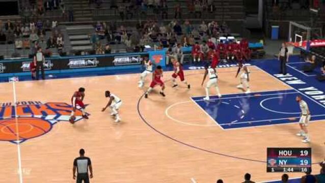 NBA2K22:火箭VS尼克斯第1节精彩回放