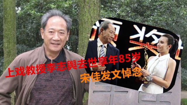 上戏教授李志舆去世享年85岁 宋佳发文悼念 愿他在天堂没有病痛