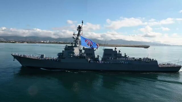 美国最新服役的丹尼尔·井上号「ddg 118」导弹驱逐舰