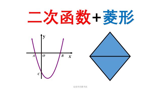 二次函数+菱形,图形如何转换为代数语言