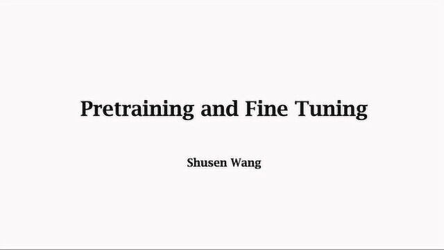 FewShot Learning (3.3)Pretraining + Fine Tuning