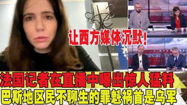 让西方媒体沉默!法国记者直播中曝料:乌军常年轰炸顿巴斯地区