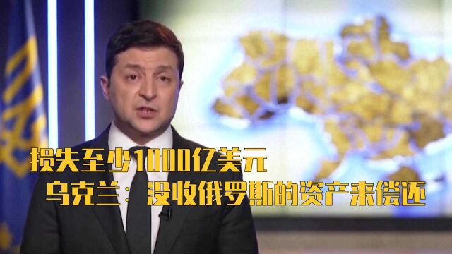 损失至少1000亿美元,乌克兰:没收俄罗斯的资产来偿还