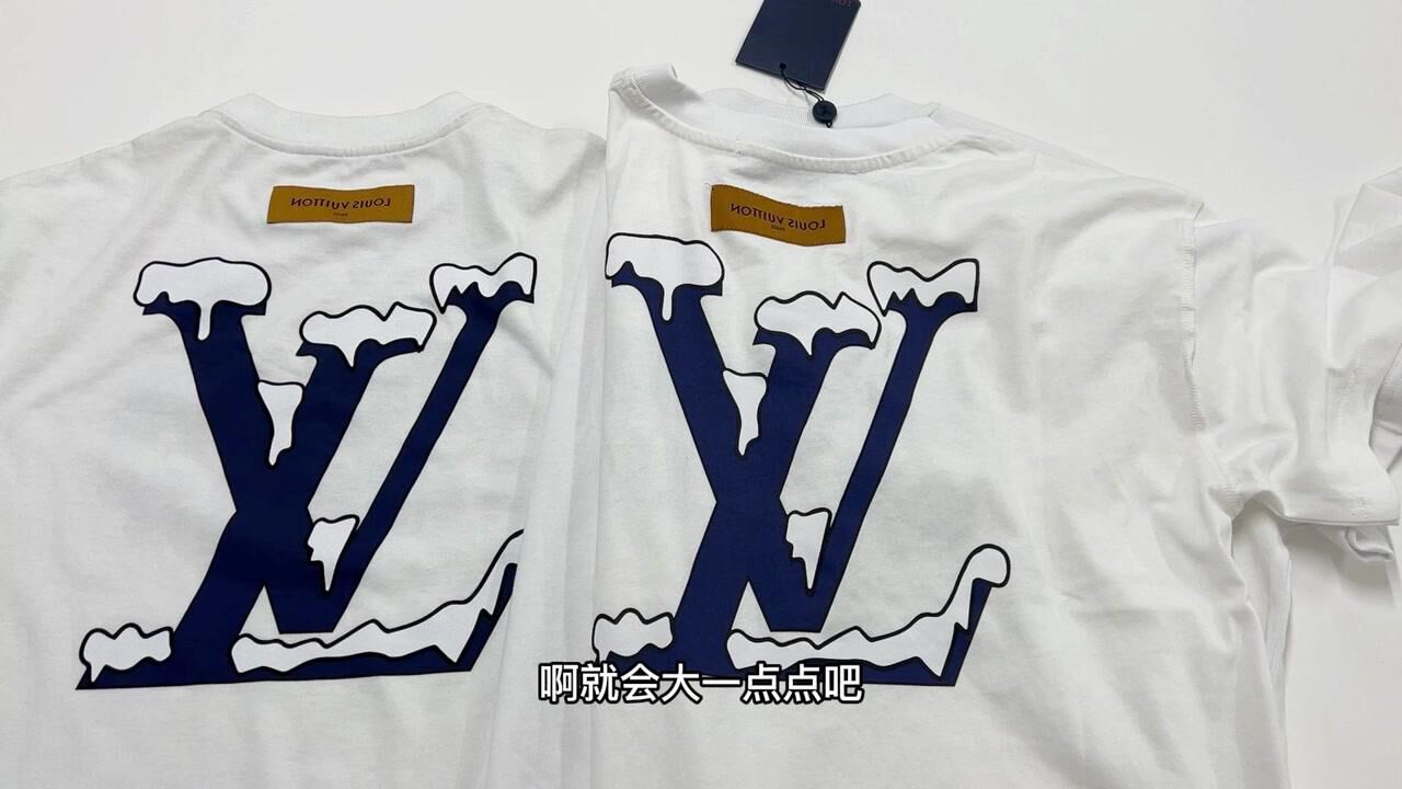 mic严选 lv 雪山短袖真假对比_腾讯视频