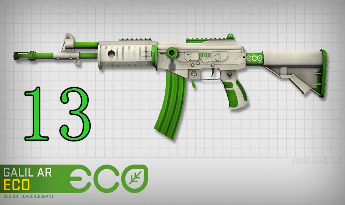 【csgo】教你用贴纸配皮肤枪 ep.13(经济步枪篇)