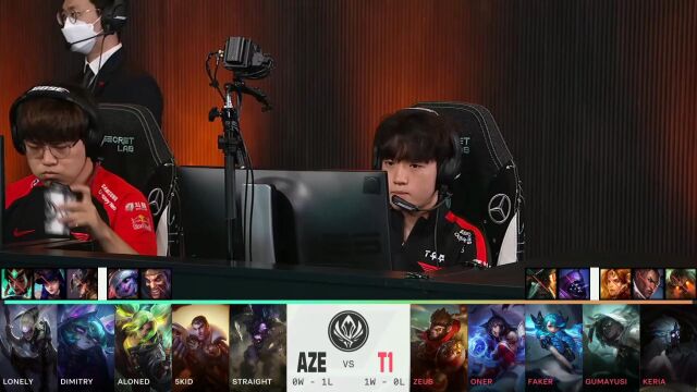 速看2022MSI亚洲区T1 vs AZE集锦DAY1