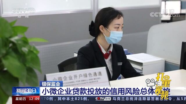 银保监会:小微企业贷款投放的信用风险总体可控