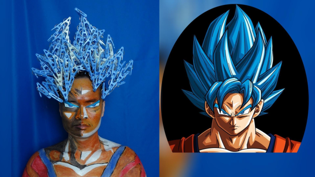 现实版超级赛亚人?小哥挑战全网低成本cosplay超级赛亚人