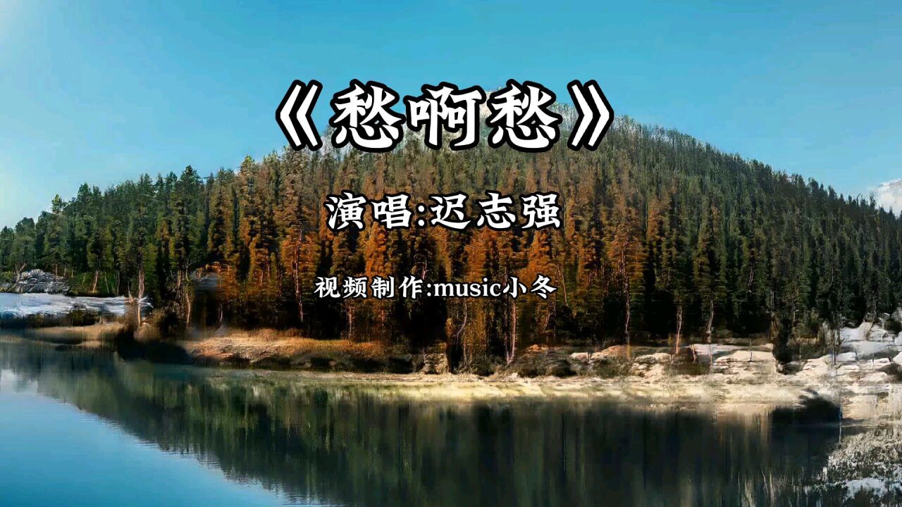 一首迟志强的经典歌曲《愁啊愁》一起来听听吧