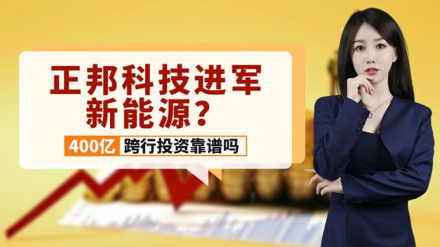 正邦科技进军新能源?400亿跨行投资靠谱吗