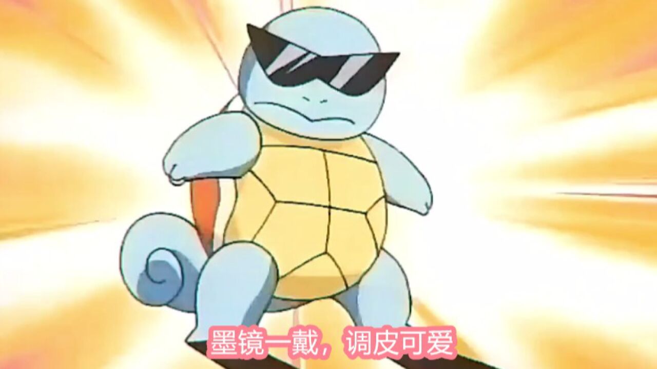 憨憨的杰尼龟，墨镜一戴，调皮可爱_高清1080P在线观看平台_腾讯视频