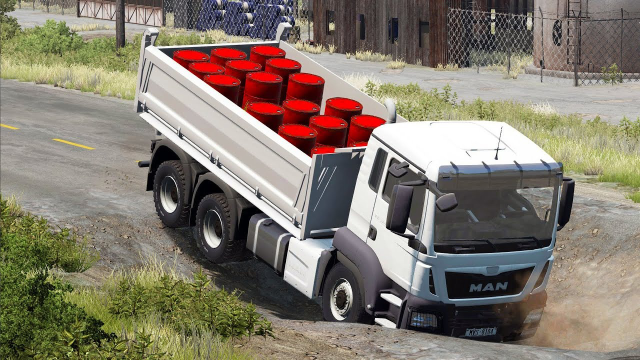 【beamng】卡车与坑洼