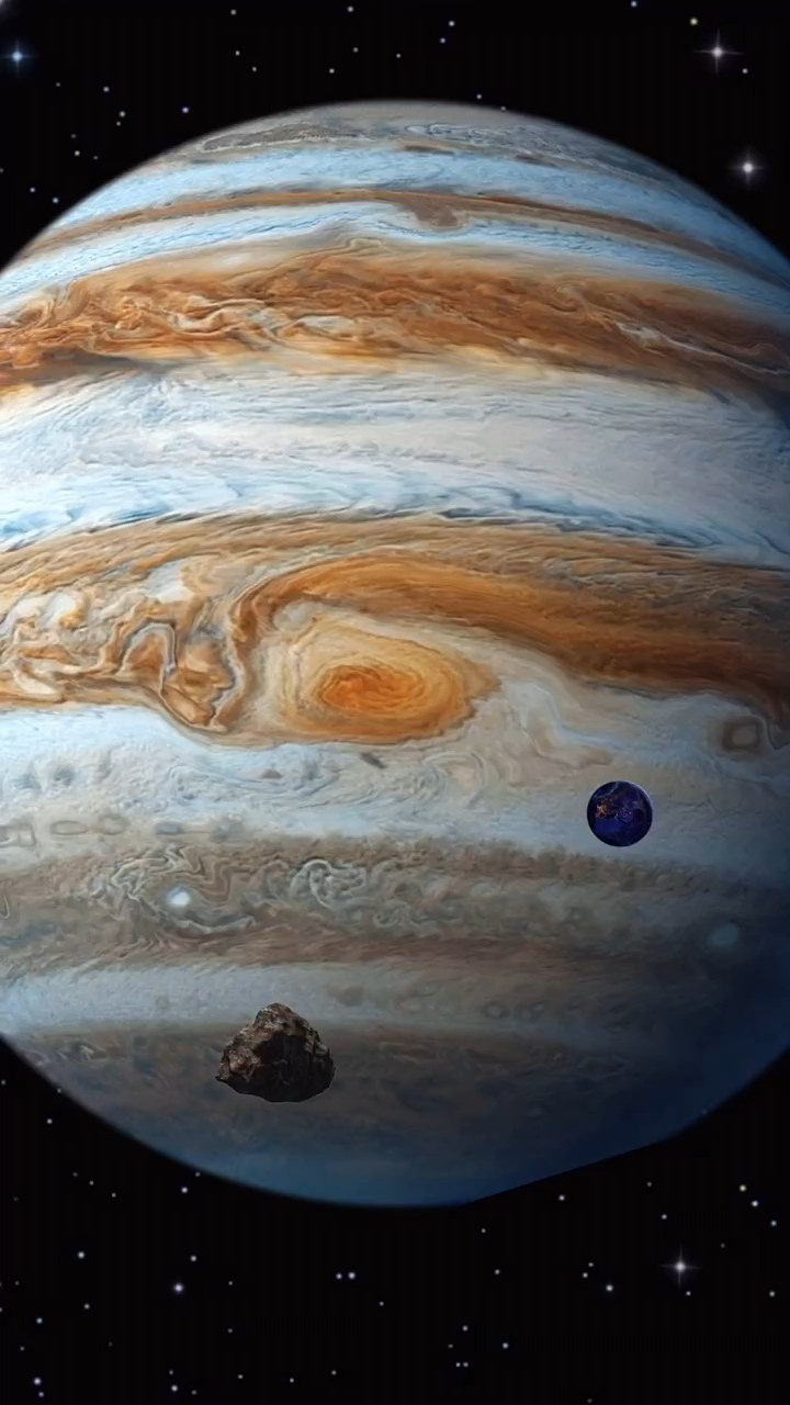这个视频带你看一看木星的风暴有多恐怖!
