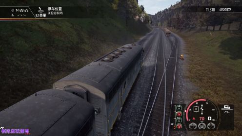 火车模拟世界系列：挂车停过道岔影响通行，满载煤炭跑太快刹不住车