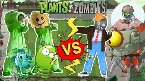 真人版植物大战僵尸,僵尸博士大战植物小分队