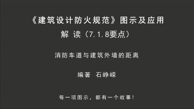 解读7.1.8(要点4):消防车道与建筑外墙的距离!《建筑设计防火规范图示及应用》