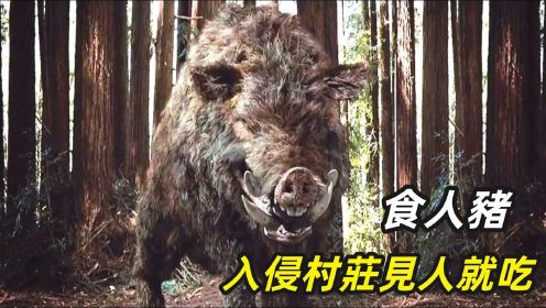 经典高分惊悚电影推荐：一只变异的食人猪，入侵村庄见人就吃，所到之处一片狼藉
