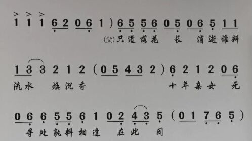 陳水木)《梅寧劫》潮劇唱段曲譜大全文歌詞戲曲精品簡譜選段經典