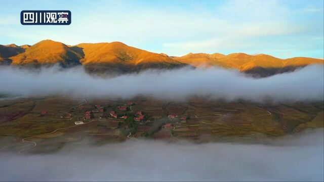 秋雨涤尘“崩科”之乡炉霍色彩斑斓如仙境