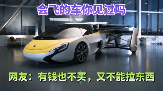 能跑又能飞的汽车你见过吗?它造出来卖给谁?会不会掉下来?