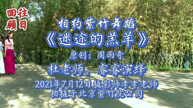 相约紫竹舞蹈《迷途的羔羊》杜老师睿睿2021.7.12孝孝老师拍摄 #双人舞 #爱舞蹈爱生活 #户外拍摄