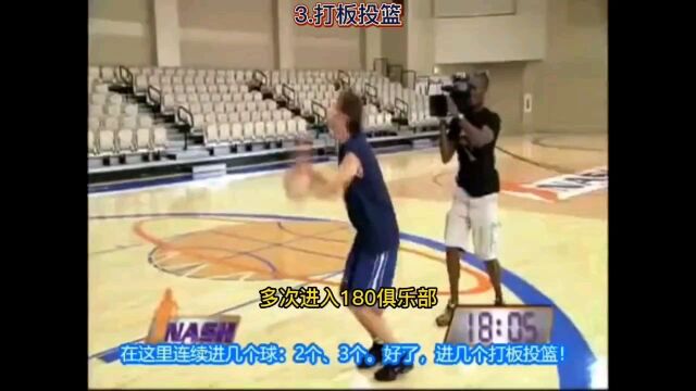 NBA两届MVP球员:史蒂夫纳什私人投篮训练