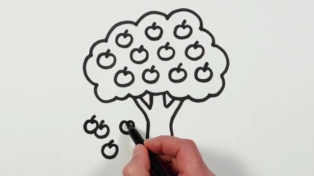 11分钟教你画苹果树,儿童简笔画