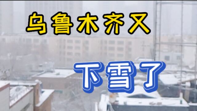 今天乌鲁木齐又下雪了,封闭期的城市显得异常宁静,愿疫情尽快过去吧