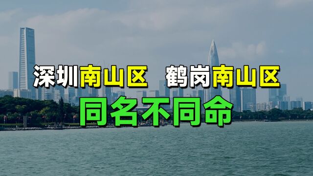 2个同名的南山区,差距怎么这么大?