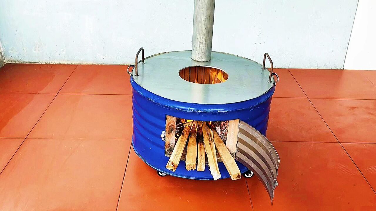 废弃的铁桶不要再扔了,简单制作成多功能柴火灶,简直太实用了!